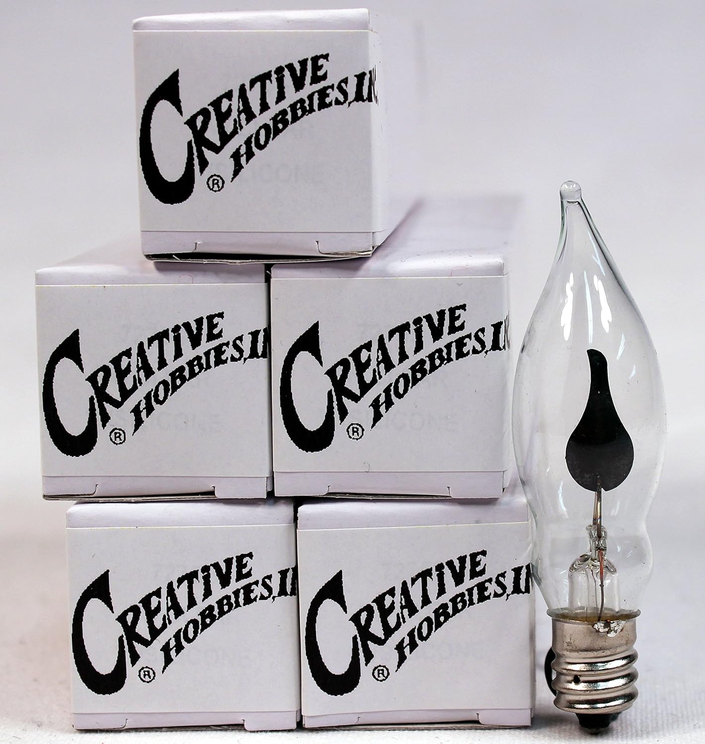 Flicker Flame Light Bulb, 3 Watt, E12 Candelabra Base, Box of 10 O275