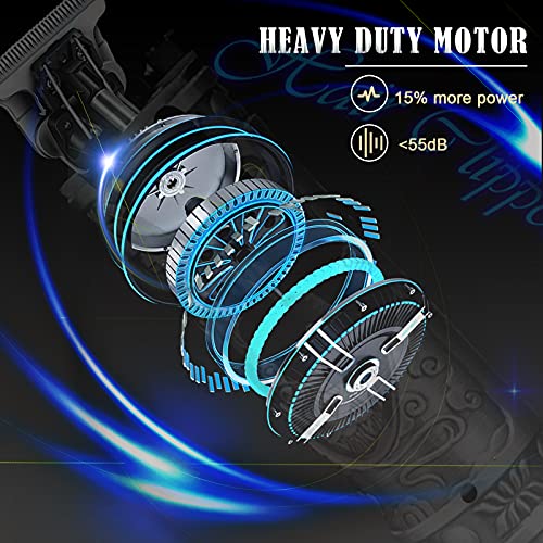 Professional Hair Clippers for Men, Cordless Rechargeable Beard Trimmer Kit E298