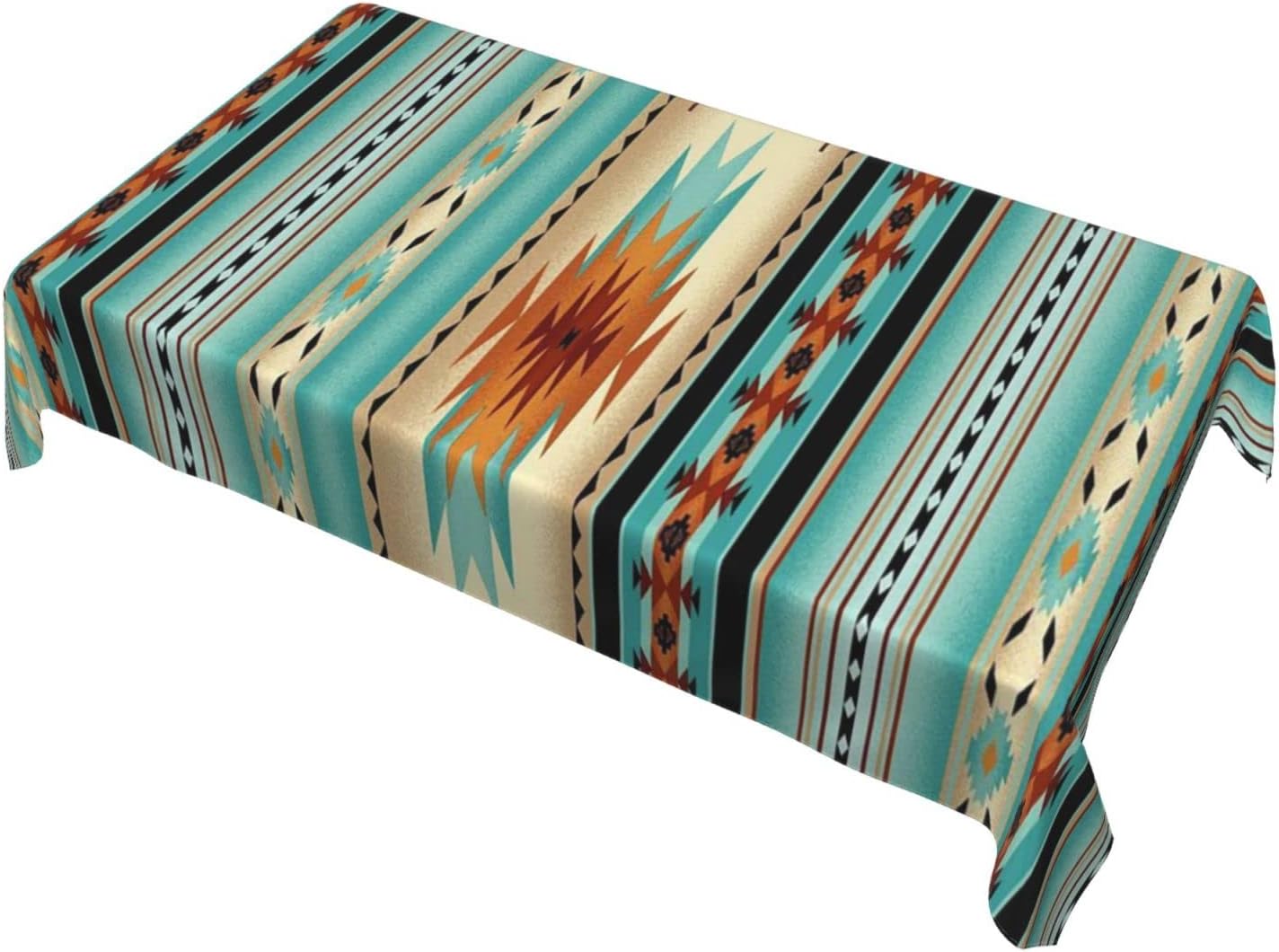 Rectangular Tablecloth Aztec Print Washable Dining Table Cover 60 x 90 Inches H5910
