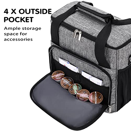 Coffee Maker Carrying Bag for Travel, Grey L2481