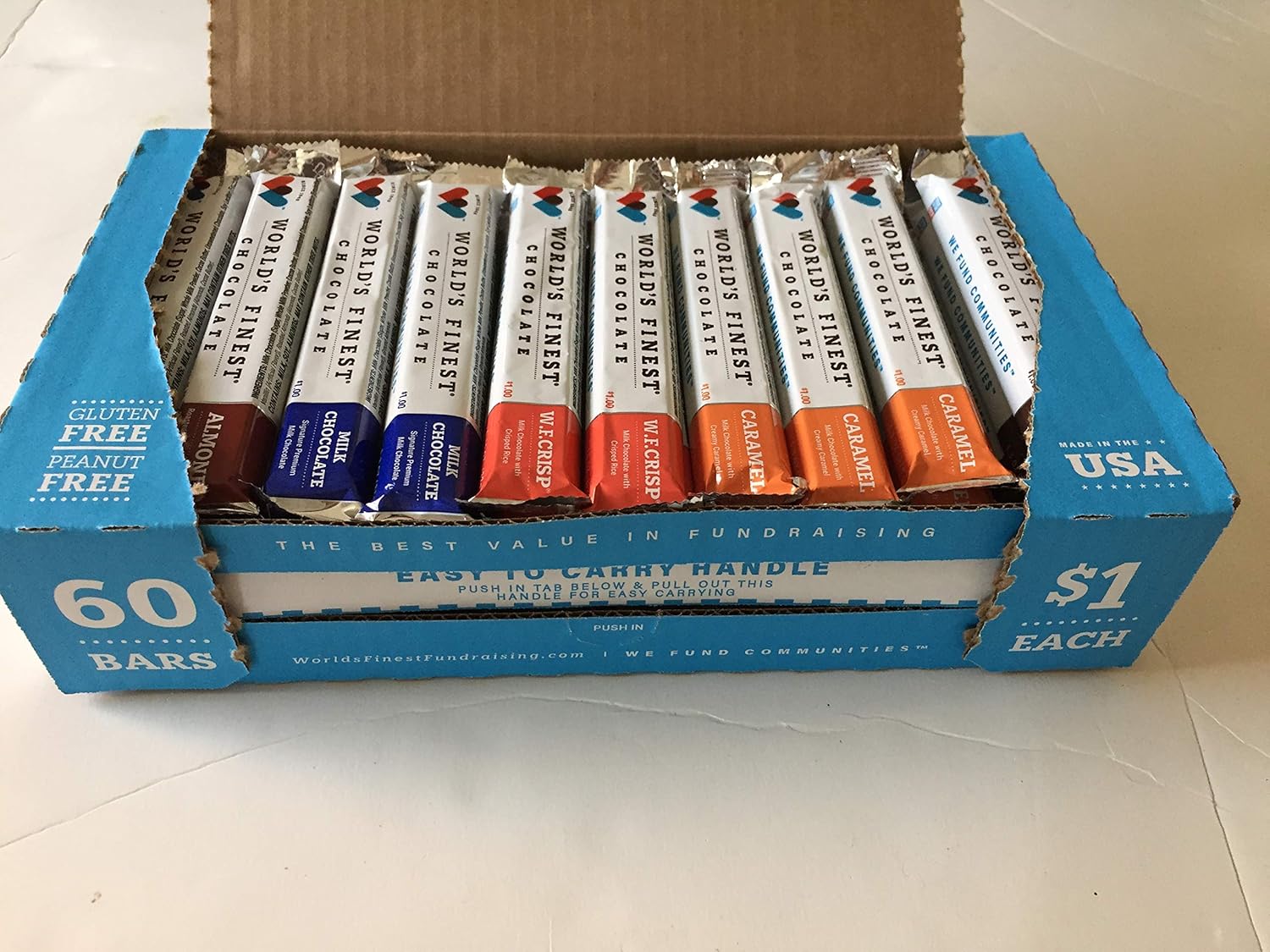 BuyBocceBalls Listing - 60 Bars - World's Finest Chocolate - Variety pack with 5 selections