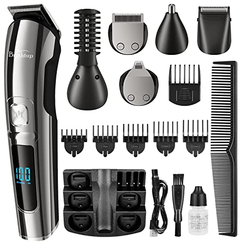Beard Trimmer for Men, Waterproof Cordless Grooming Kit with LED Display X18958