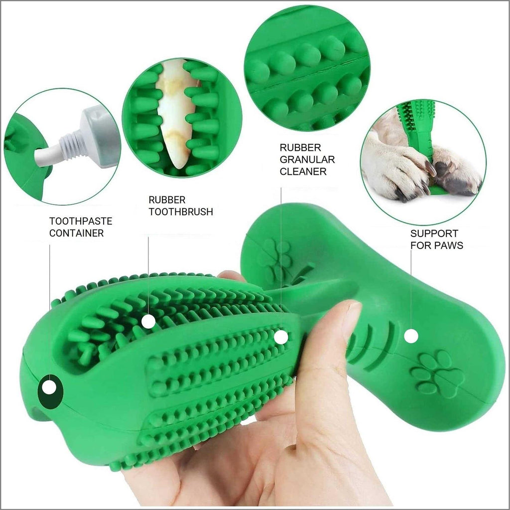 Dog Toothbrush Chew Toy for Aggressive Chewers Q28774