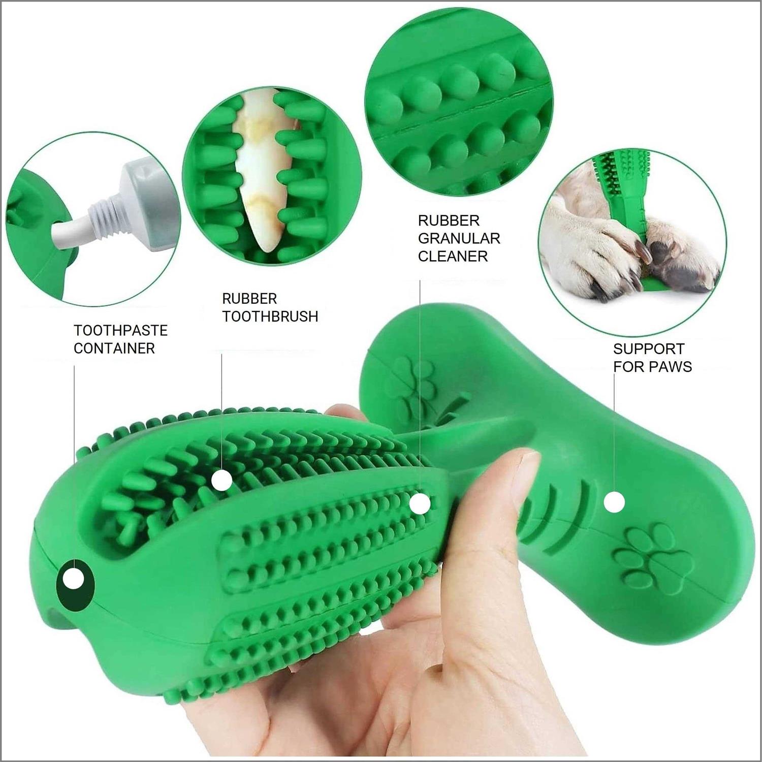 Dog Toothbrush Chew Toy for Aggressive Chewers Q28774