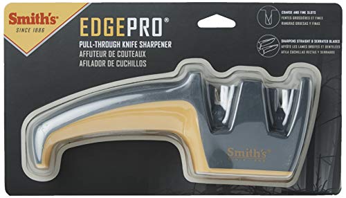 Pull-Thru Knife Sharpener with Coarse & Fine Slots, Non-Slip Base L380