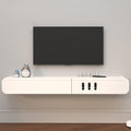 TV Stands for Living Room, Floating TV Unit, Minimalist Floating TV Cabinet with Cable Holes, Entertainment Center with Storage (Color : 133cm/52in)
