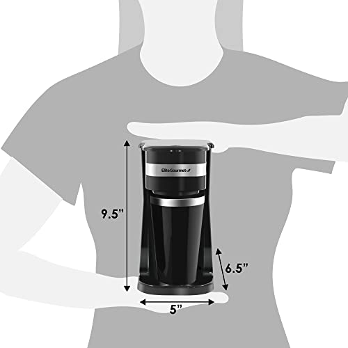 Personal Single-Serve Compact Coffee Maker with Stainless Steel Travel Mug M5801
