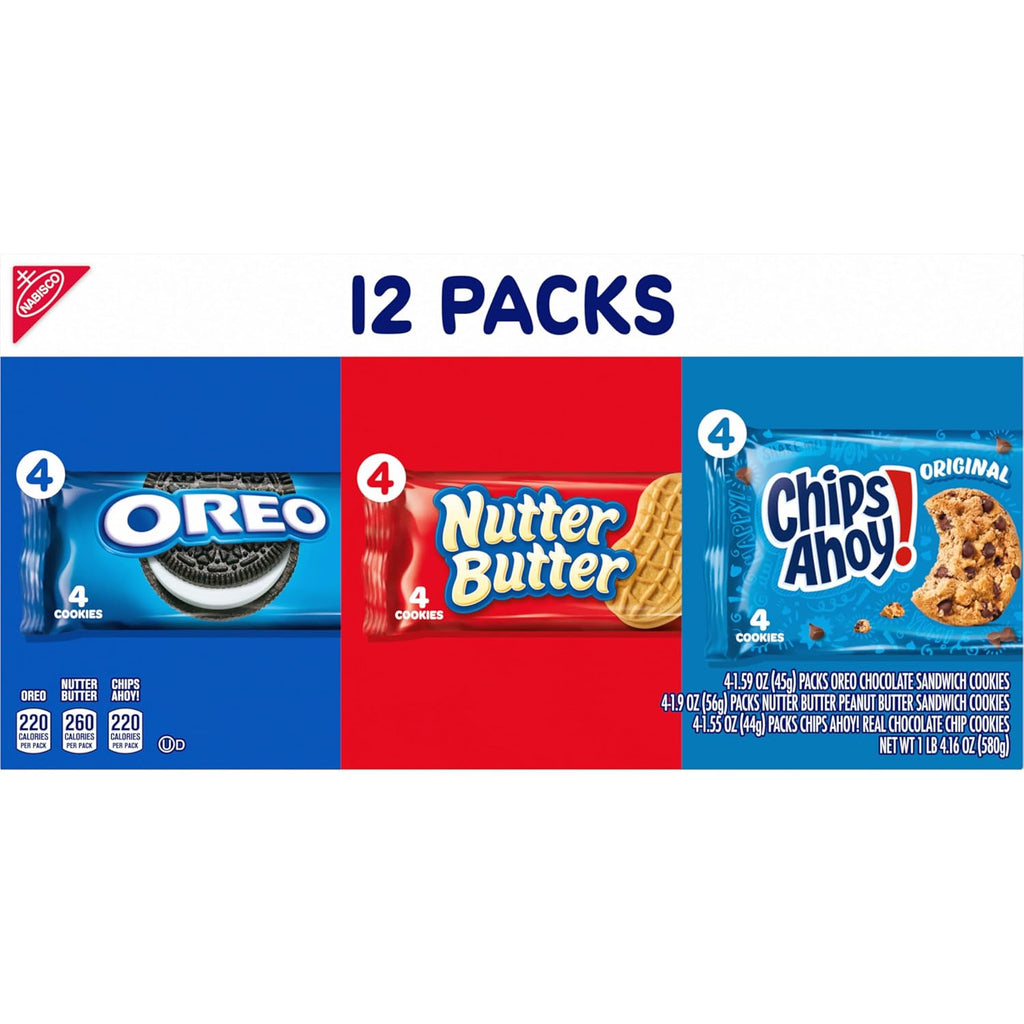 Cookies Variety Pack, 48 Snack Packs, 4 Boxes G20950