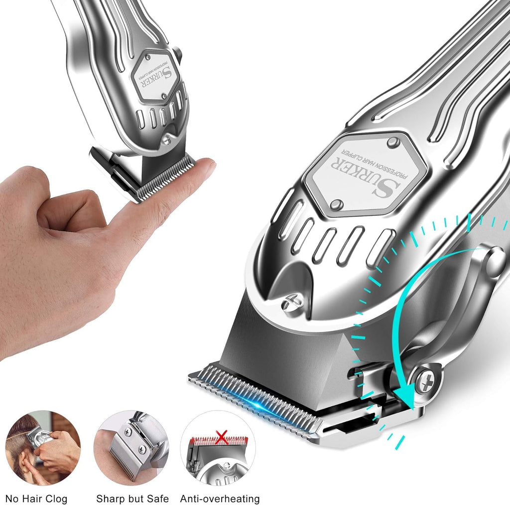 Mens Hair Clippers Cordless Trimmer Professional Haircut Kit with LED Display M1315
