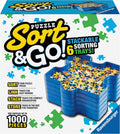 Ravensburger Sort and Go Jigsaw Puzzle Accessory - Robust Plastic Sorting Trays for Easy Puzzle Organization | Accommodates up to 1000 Piece Puzzles | Stackable and Portable Design | Blue