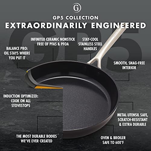 Healthy Ceramic Nonstick 10 Inch Frying Pan Skillet Q8293