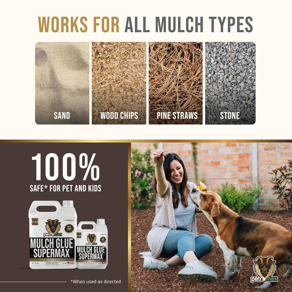 Mulch Glue for Landscape Gravel Stabilizer, 32 Oz C832