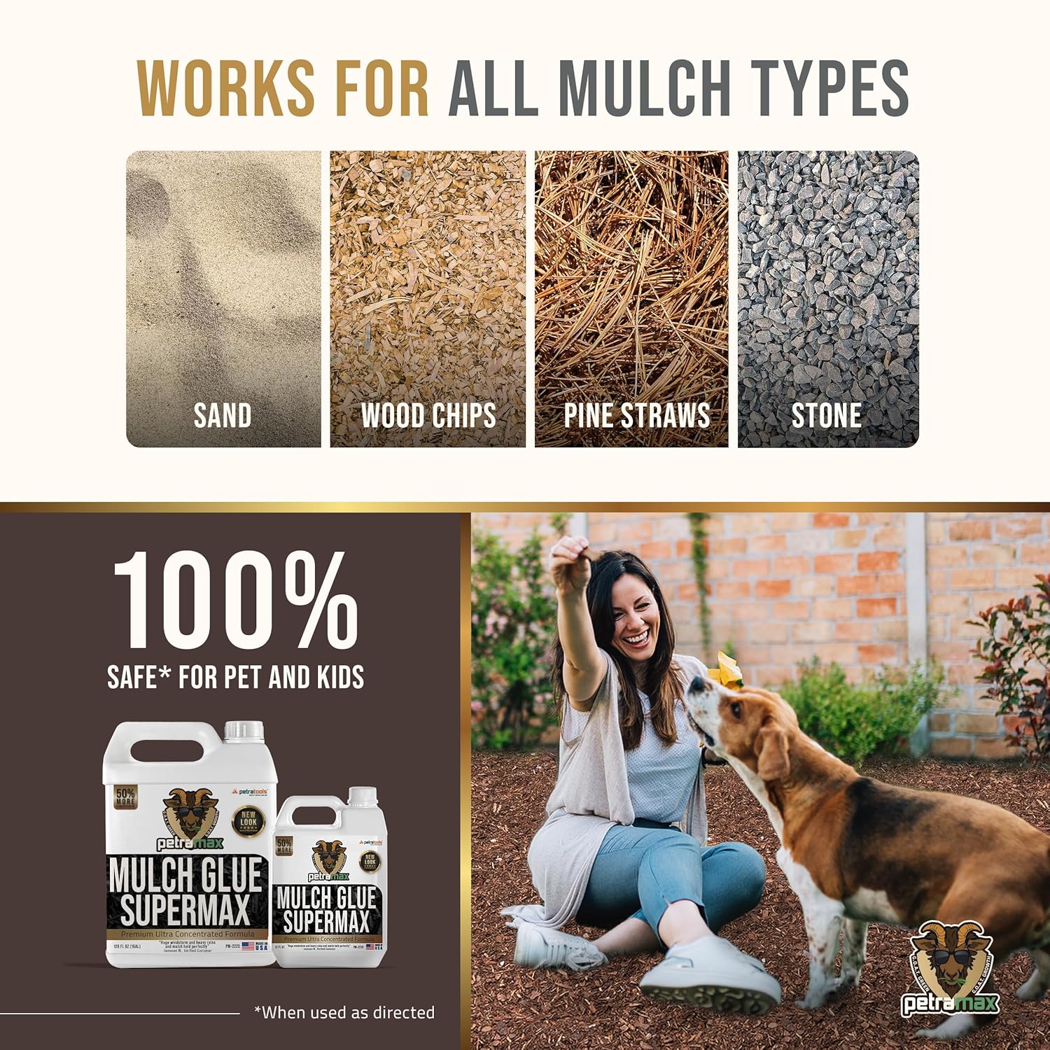 Mulch Glue for Landscape Gravel Stabilizer, 32 Oz C832