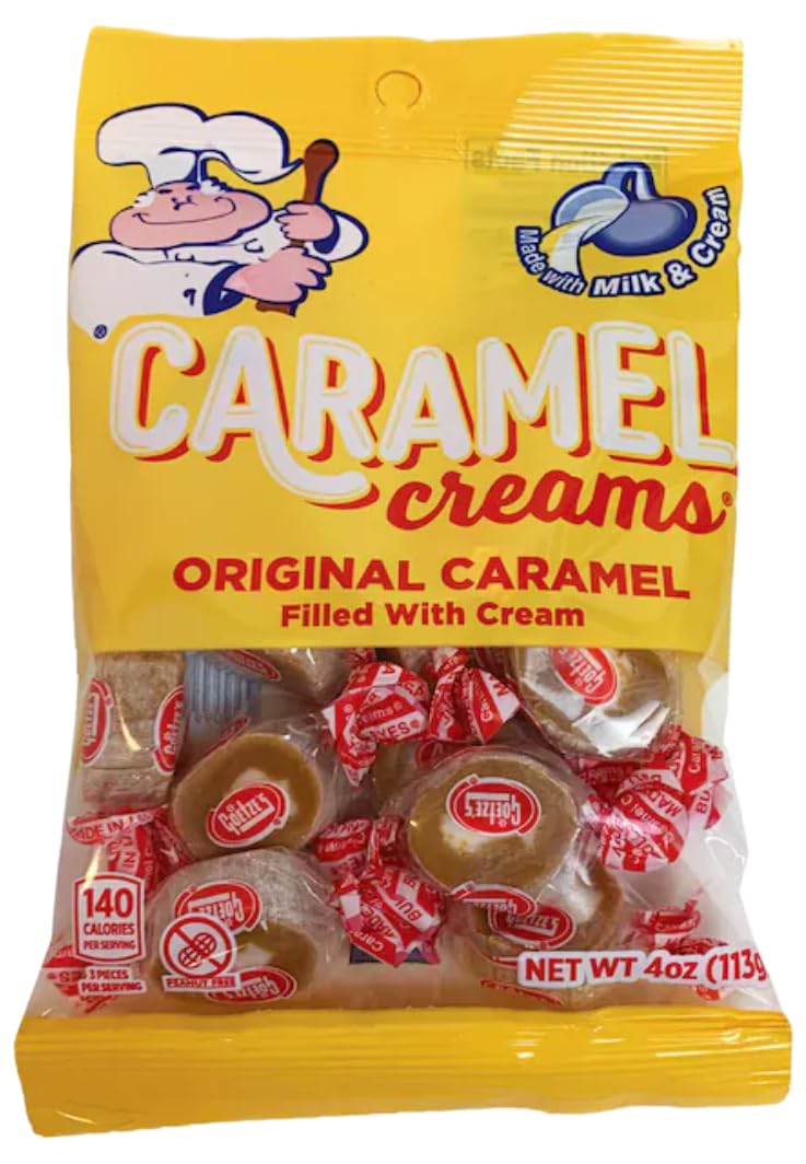 Caramel Creams Candy, Individually Wrapped, 2 Pack Z4163