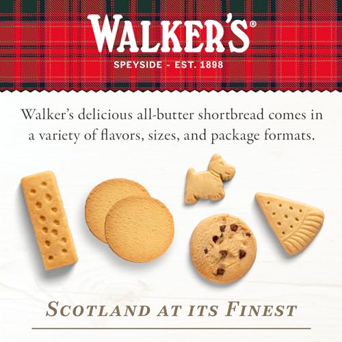Mini Chocolate Chip Cookies, Pure Butter Shortbread, 4.4 oz (Pack of 6) A811