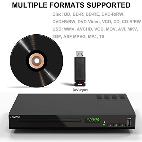 Blu-Ray Disc Player for TV with HDMI, 1080P, USB Input A749132