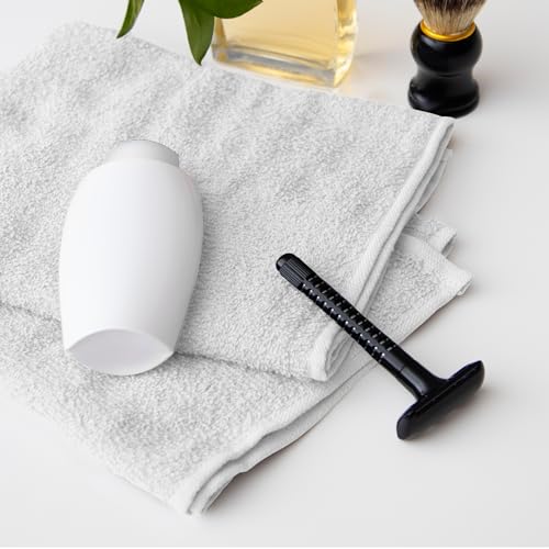 White Cotton Hand Towels for Bathroom, Spa & Gym - 100% Absorbent, 16x27 Inches, 24 Pack D82145