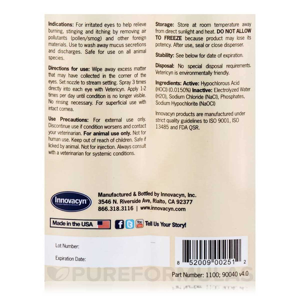 Pink Eye Spray for Pets V561143