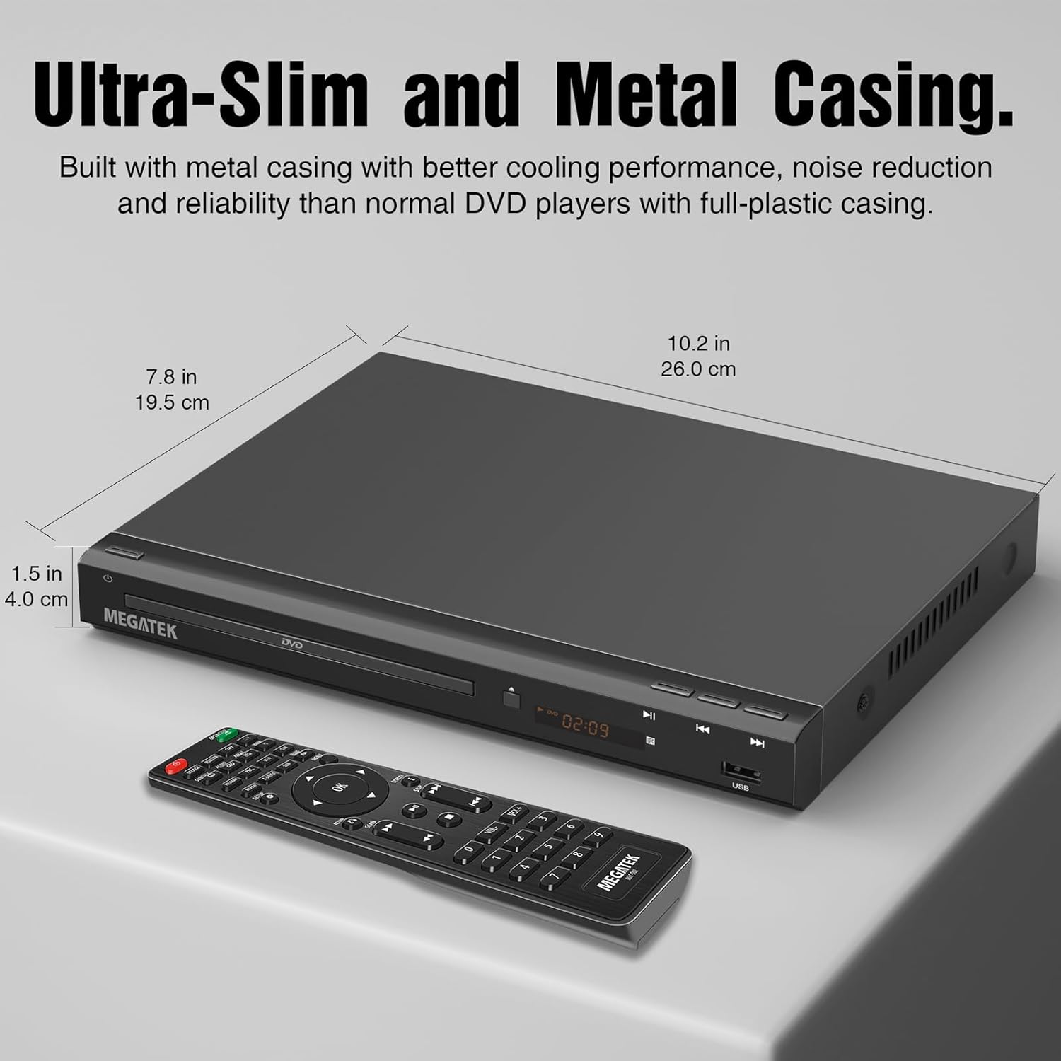 Region-Free DVD Player for TV with HDMI and USB Port C965