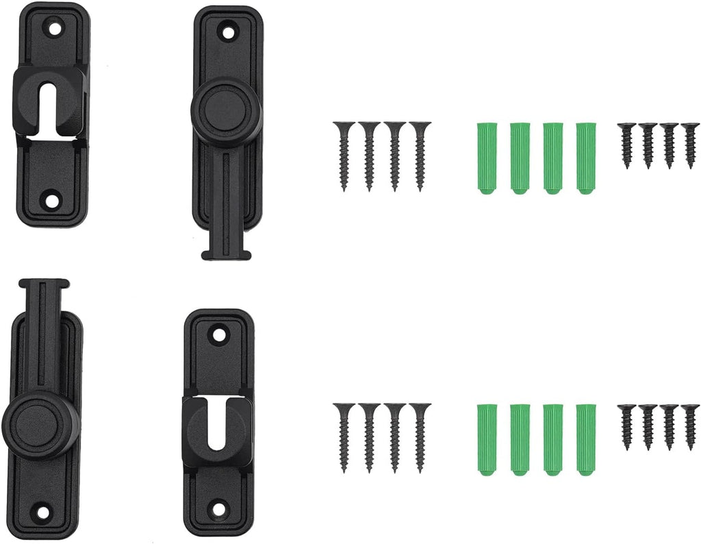 Barn Door Lock Latch, 90 & 180 Degree Heavy Duty Sliding Door Lock M560