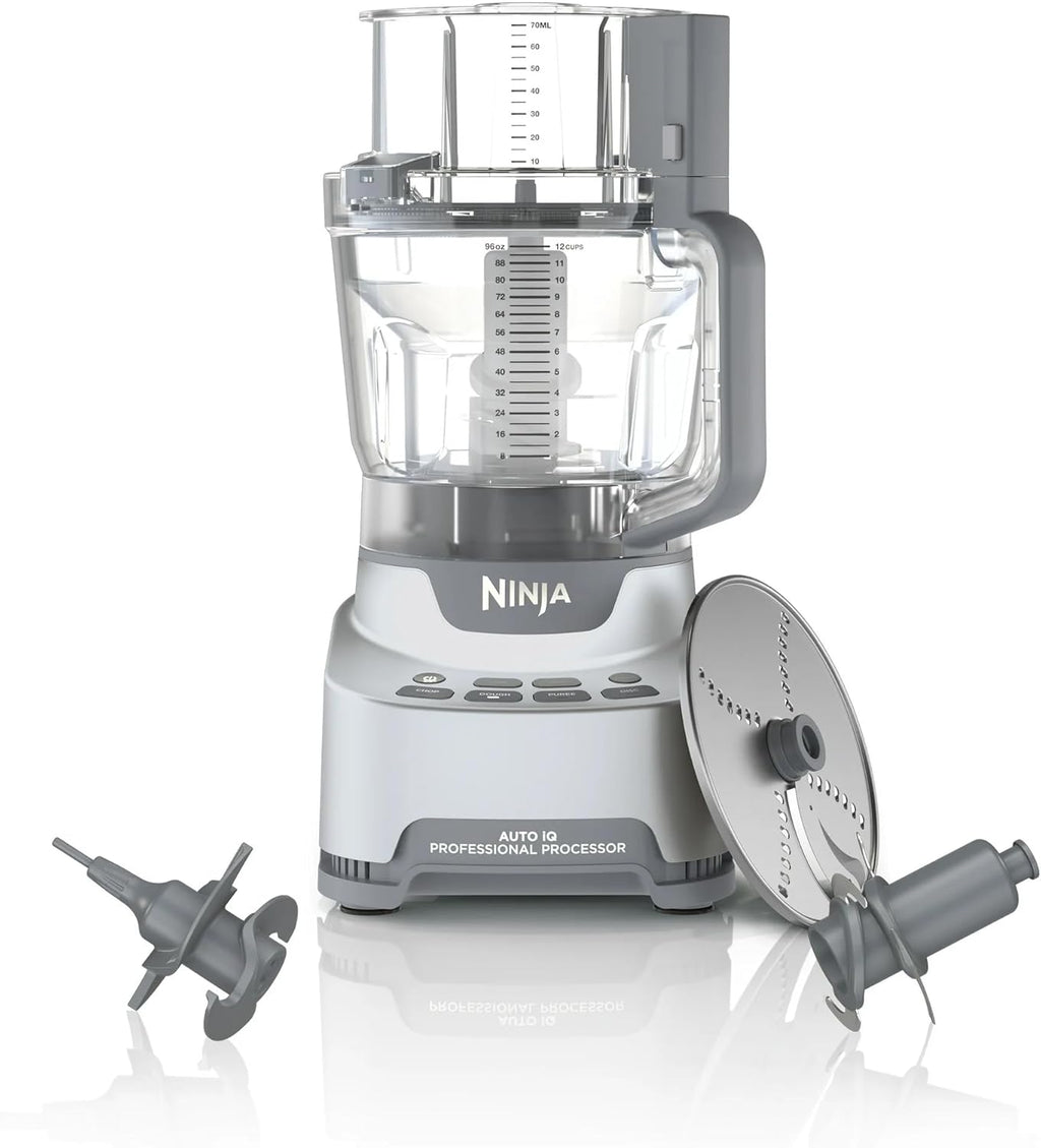 Ninja® Professional XL Food Processor, NF700, 1000-Watt Motor, Auto-iQ Preset Programs, Variable Speed, 12-Cup Capacity, Versatile Kitchen Appliance for Chopping, Slicing, Shredding, Dough Mixing