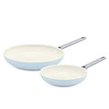 GreenPan Padova Hard Anodized Healthy Ceramic Nonstick, 8" and 10" Frying Pan Skillet Set, PFAS-Free, Dishwasher Safe, Light Blue