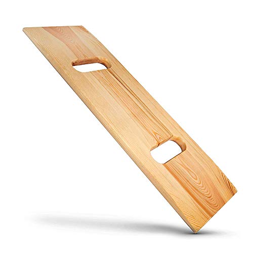 Transfer Board for Patient and Senior Slide Transfers, Heavy-Duty Wood, Holds 440 lbs B5135