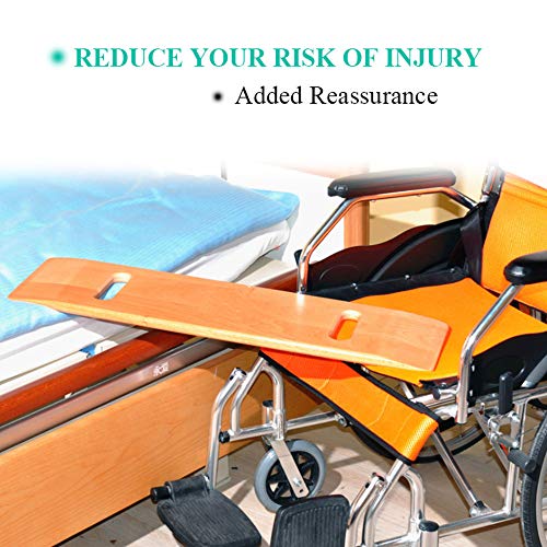 Slide Transfer Board with Handles for Seniors, 30 x 8 x 0.7 K68467