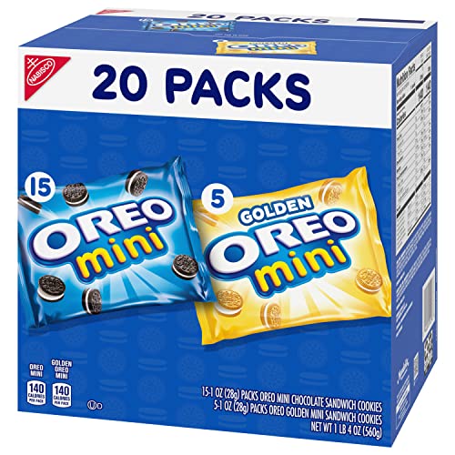 Mini Sandwich Cookies Variety Pack, 20 Snack Packs Y26995