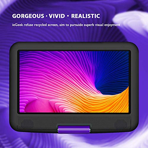 Portable DVD Player with 11.5 Inch Screen, Rechargeable Battery J969