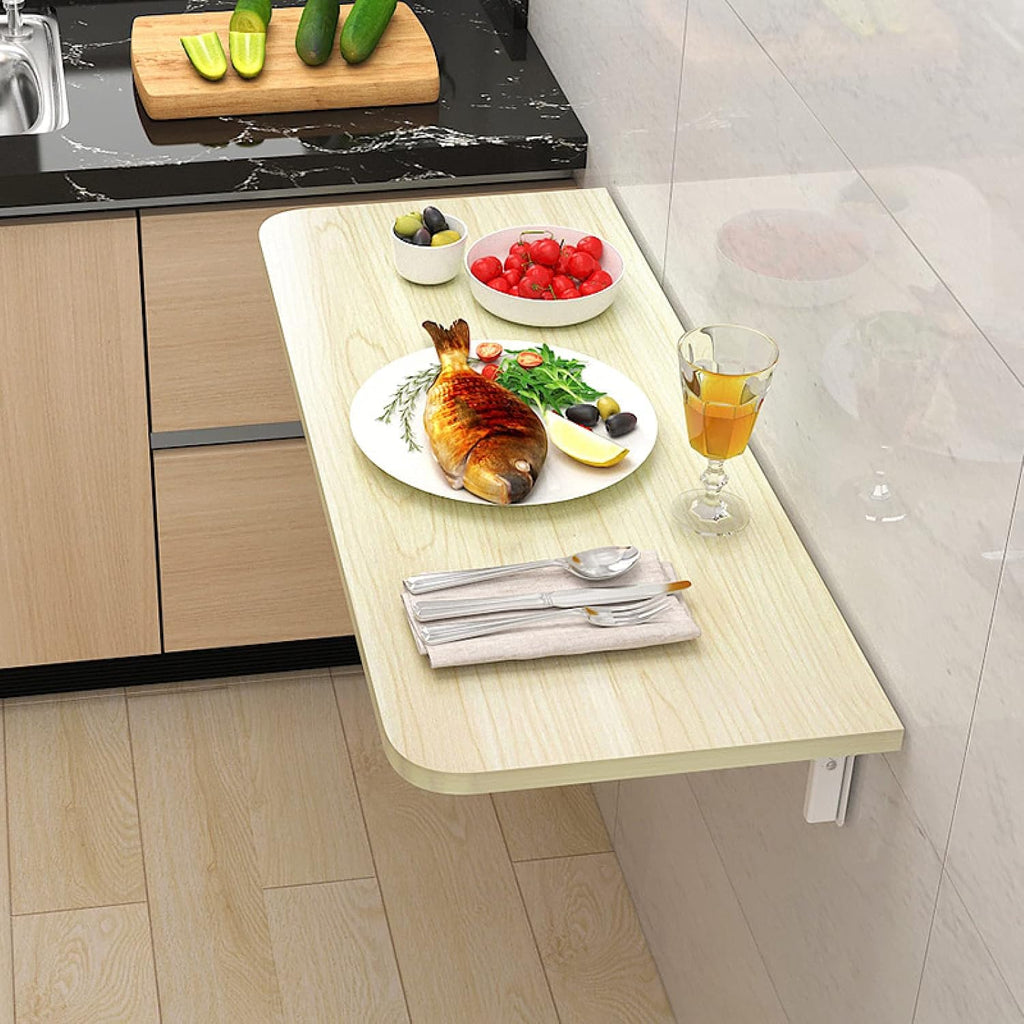 Floating Wall Desk with Drop-Leaf Tabletop G18934