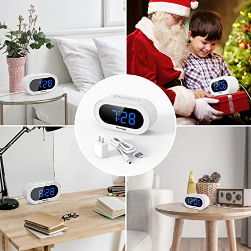 Small LED Digital Alarm Clock with Snooze and Dimmer U521112