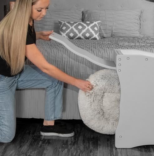 Pet Bed Stair for Cats and Dogs, Adjustable, Washable Carpet Treads D657175