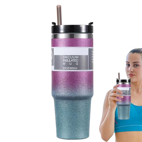 Double Wall Stainless Steel Insulated Travel Mug with Lid W11321