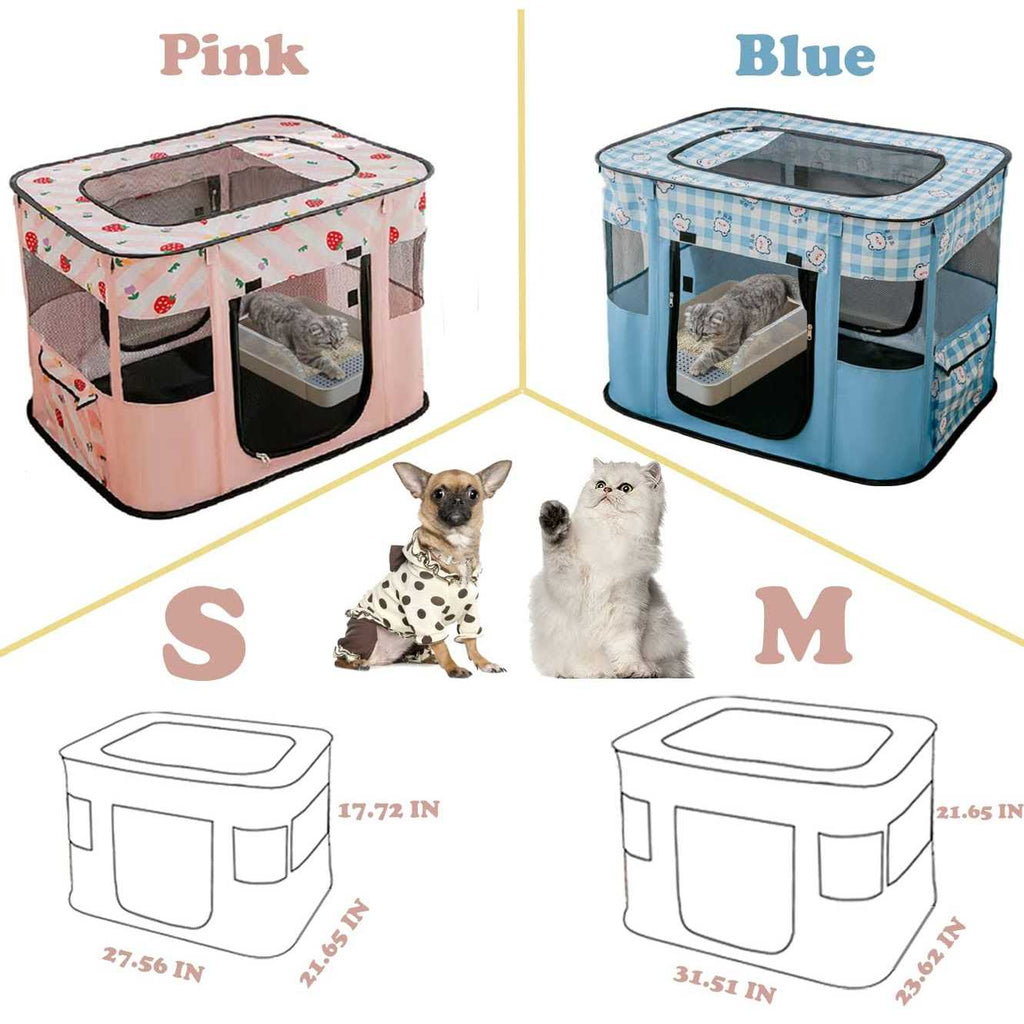 Portable Foldable Pet Playpen for Dog, Cat, Rabbit, Indoor or Outdoor I6746