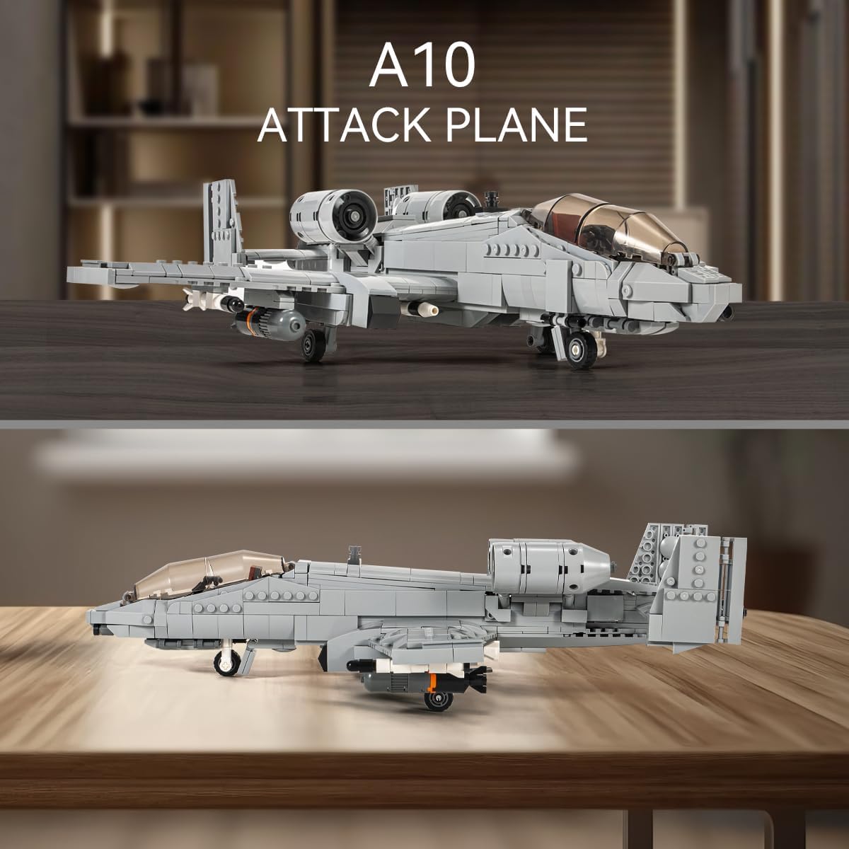 Warthog Attack Plane Military Building Bricks Set (900 Pcs) N235074