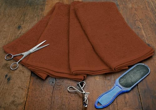 100% Cotton Ring Spun Salon Towels, Bulk Pack of Hand Towels, 16x27 Inches White F42799