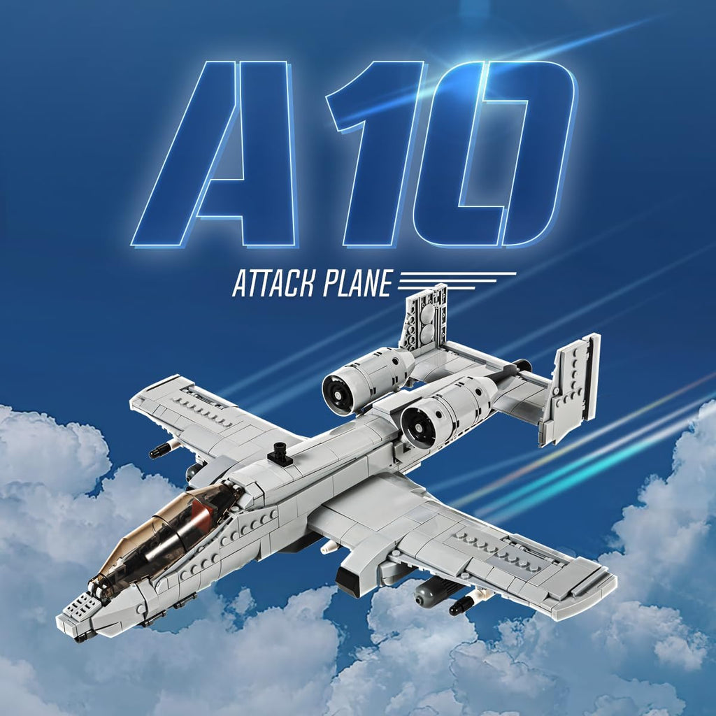 Warthog Attack Plane Military Building Bricks Set (900 Pcs) N235074