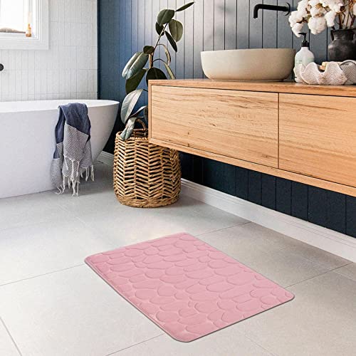 Coral Fleece Doormat 16x24 Cobblestone Texture Indoor Entrance I507