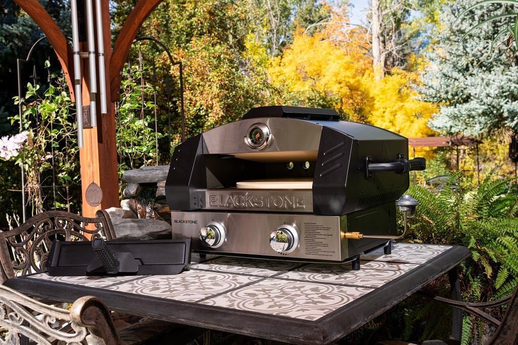 Outdoor Portable Propane Pizza Oven with Pizza Peel and Cutter J737597