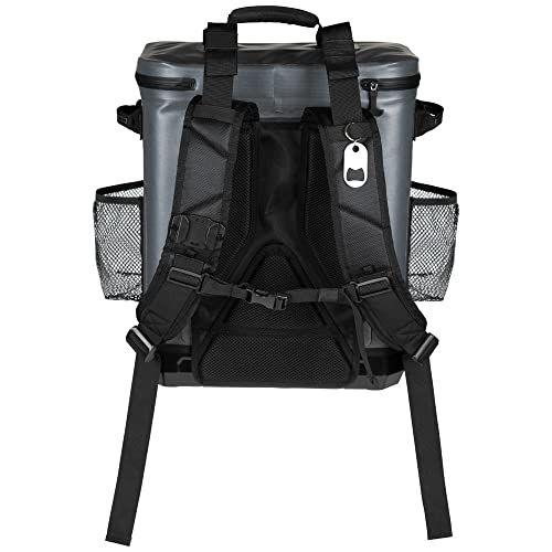 Insulated Backpack Cooler for 30 Cans, Rugged Bottom, Camping or Beach H3170