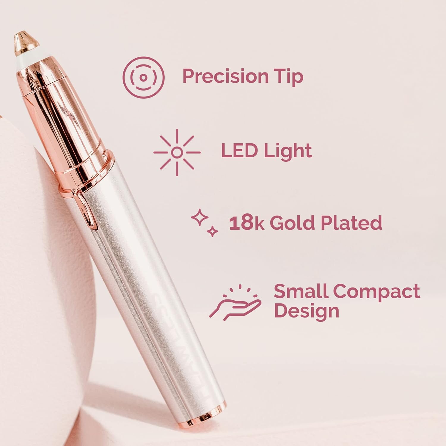 Eyebrow Hair Remover Electric Razor with LED Light for Women R72327