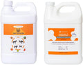 Lime Sulfur Dip and Antiparasitic & Antiseborrheic Sulfur Salicylic Acid Dog Shampoo- 1 Gallon Each - Safe Solution for Itchy Skin, Hot Spots, Yeast & Mange - Healthy Paw Life