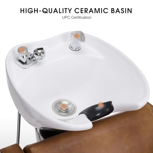Adjustable Porcelain Shampoo Station Chair for Salon Spa Use R5346
