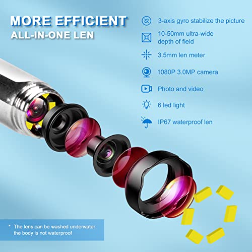 Ear Wax Removal Tool Camera with 1080P HD Wireless Otoscope X7065