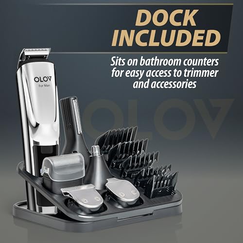 Mens Grooming Kit, 21 Piece Beard Trimmer and Hair Clipper with USB Recharge K215