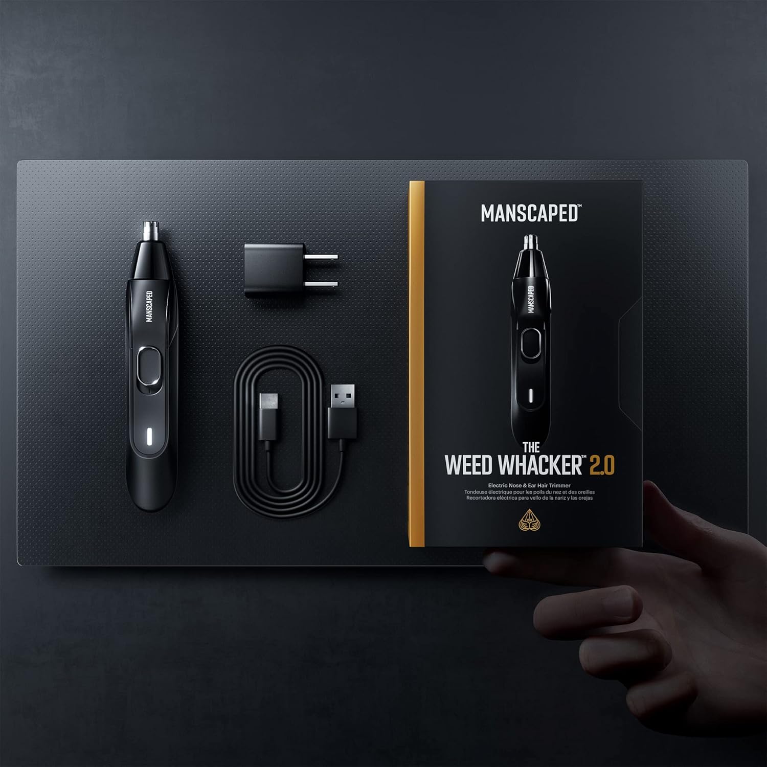 Face Grooming Duo with Beard Trimmer and Nose Ear Trimmer D972328