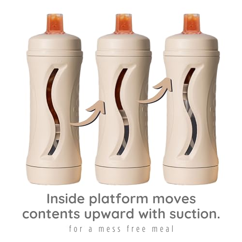 Baby Food Bottle Starter Set with Self Feeder, Reusable Silicone Cup C914