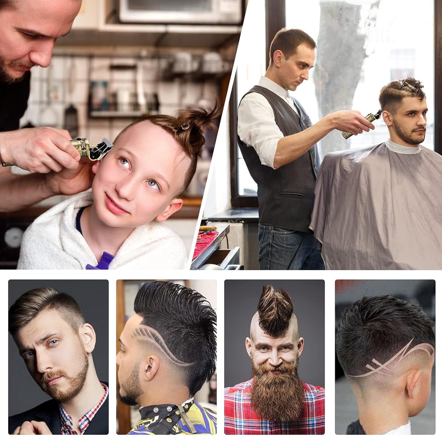 Cordless T-Blade Hair Trimmer for Men Beard Grooming M2213