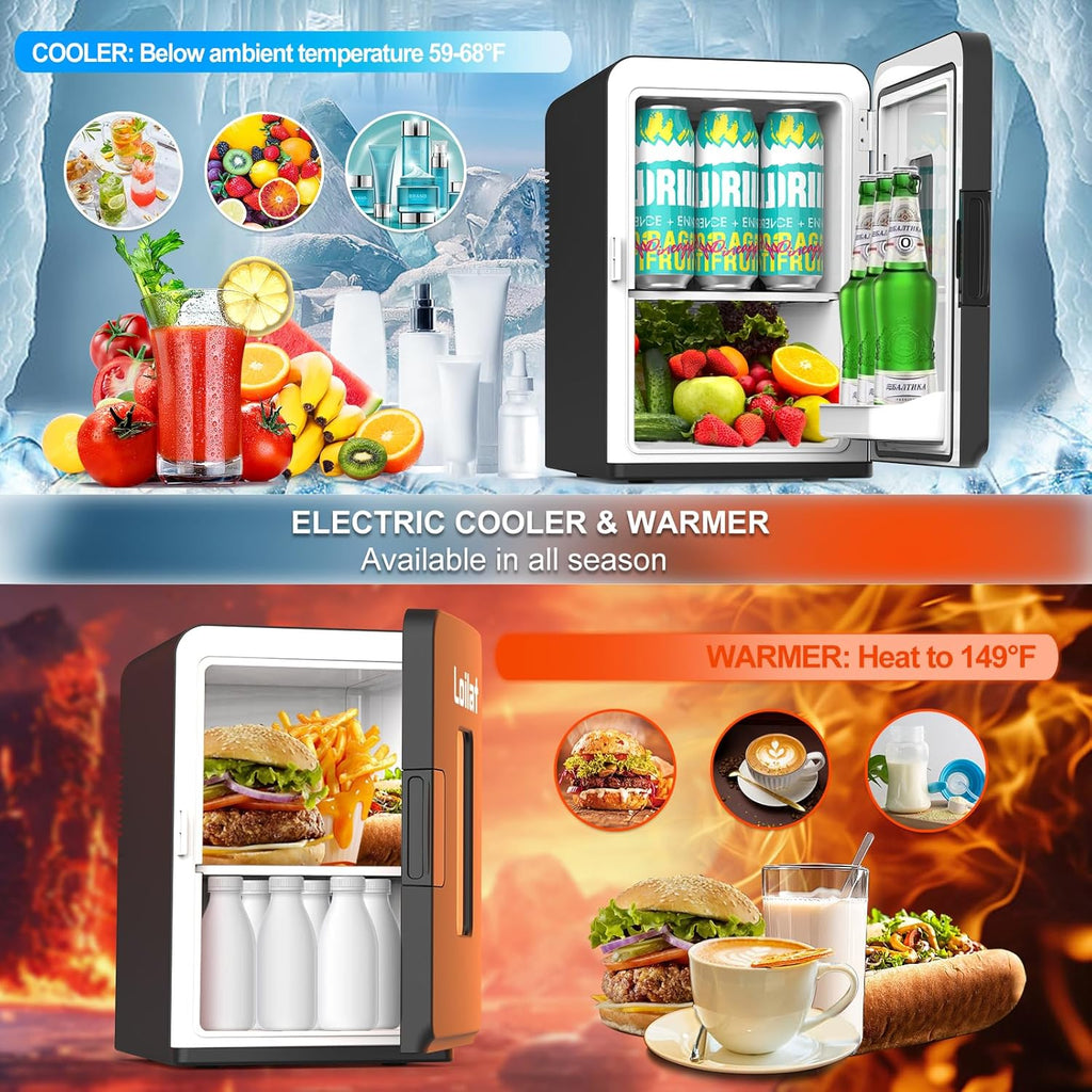 15 Liter Mini Fridge for Bedroom, Office, Car, Thermoelectric Cooler and Warmer S2350